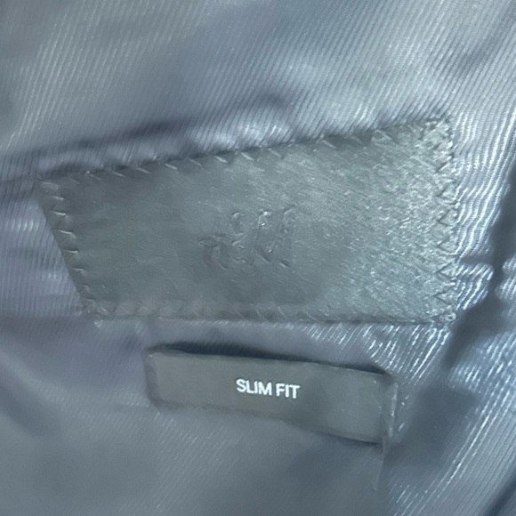 Men’s Blue Slim Fit Suit Jacket Blazer - H&M - NWOT - Picture 2 of 2